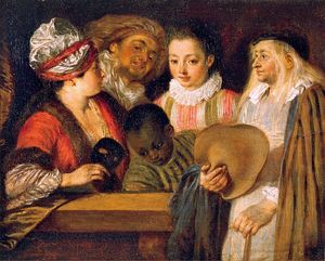 Jean Antoine Watteau - The Coquettes