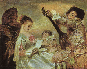 Jean Antoine Watteau - The Music Lesson