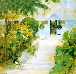 John Henry Twachtman - A Garden Path