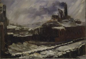 John Sloan - Ferry Slip, Winter