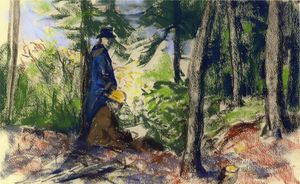Robert Henri - Sketchers in the Woods 1