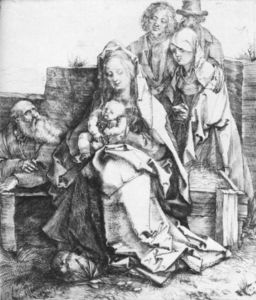 Albrecht Durer - The Holy Family with St John, The Magdalen and Nicodemus