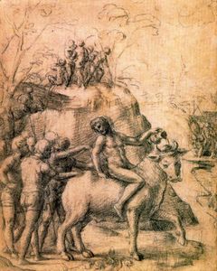 Antonio Allegri Da Correggio - Mythological subject