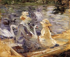 Berthe Morisot - On the Lake in the Bois de Boulogne