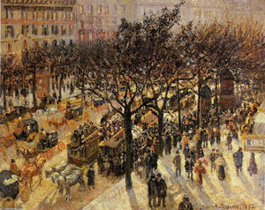Camille Pissarro - Boulevard des Italiens Afternoon