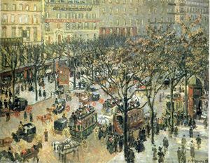 Camille Pissarro - Boulevard des Italiens Morning, Sunlight