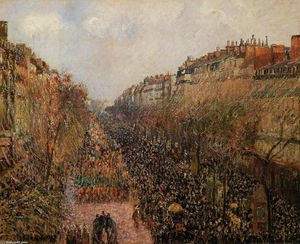 Camille Pissarro - Boulevard Montmartre Mardi Gras