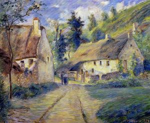 Camille Pissarro - Cottages at Auvers, near Pontoise