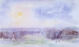 Camille Pissarro - Landscape at Eragny 1