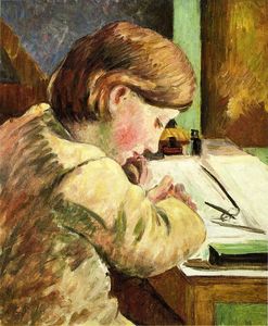 Camille Pissarro - Paul Writing
