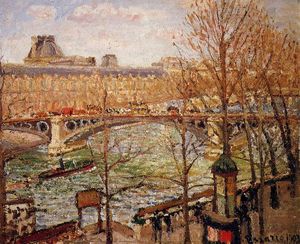 Camille Pissarro - The Pont du Carrousel, Afternoon