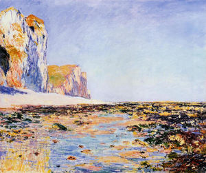 Claude Monet - Beach and Cliffs at Pourville, Morning Effect