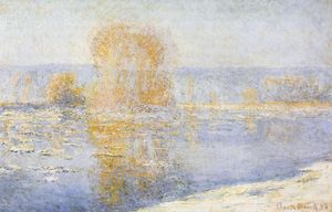 Claude Monet - Floating Ice at Bennecourt