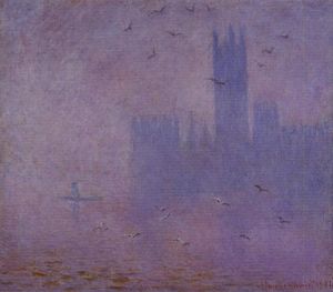 Claude Monet - Houses of Parliament, Seagulls 1