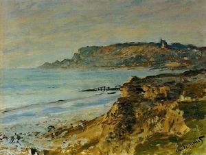 Claude Monet - The Cliff at Sainte-Adresse