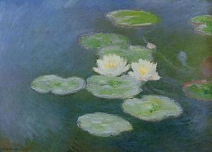 Claude Monet - Water Lilies, Evening Effect