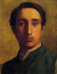 Edgar Degas - Degas in a Green Jacket