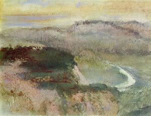 Edgar Degas - Landscape with Hills
