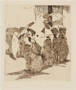 Edouard Manet - La queue devant la boucherie