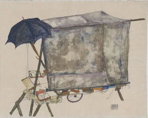 Egon Schiele - Street Cart