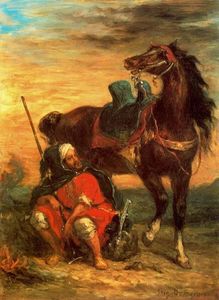 Eugène Delacroix - Jinete árabe