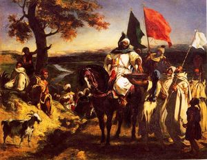 Eugène Delacroix - Moroccan Chieftain Receiving Tribute