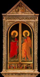 Fra Angelico - El evangelista San Marcos y el apóstol San Pedro