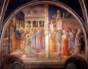 Fra Angelico - The Consecration of Saint Stephen and The Distribution of Alms to the Poor