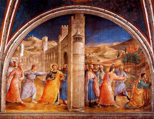 Fra Angelico - The Judgment and Stoning of Saint Stephen