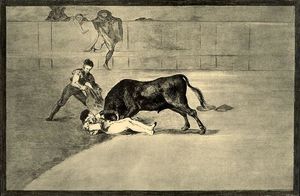 Francisco De Goya - La desgraciada muerte de Pepe Illo en la plaza de Madrid