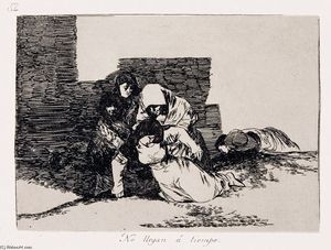 Francisco De Goya - No llegan á tiempo