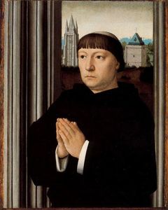  Artwork Replica An Ecclesiastic Praying by Gerard David (1450-1523, Netherlands) | WahooArt.com