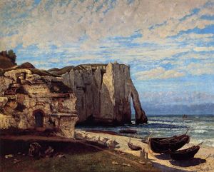 Gustave Courbet - The Cliffs at Etretat after the Storm