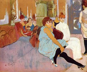 Henri De Toulouse Lautrec - The Salon in the Rue des Moulins 1