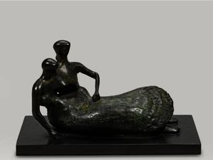 Henry Moore - Reclining Mother And Child; Shell Skirt