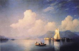 Ivan Aivazovsky - Lake Maggiore in the Evening