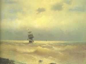 Ivan Aivazovsky - The ship near coast