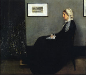  Artwork Replica Arrangement in Grey and Black. Portrait of the Painter`s Mother, 1871 by James Abbott Mcneill Whistler (1834-1903, United States) | WahooArt.com