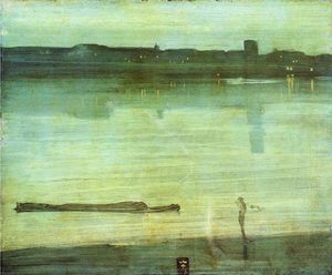 James Abbott Mcneill Whistler - Nocturne in Blue and Green