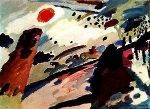 Wassily Kandinsky - Romantic Landscape 1