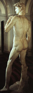 Michelangelo Buonarroti - David (rear view)