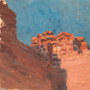 Nicholas Roerich - Study of walls