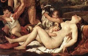 Nicolas Poussin - The Nurture of Bacchus (detail)