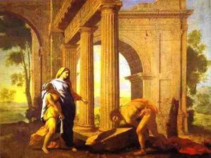 Nicolas Poussin - Theseus Finding His Father-s Arms