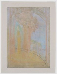  Museum Art Reproductions Virgin under the Arch by Odilon Redon (1840-1916, France) | WahooArt.com