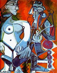 Pablo Picasso - Desnudo y fumador