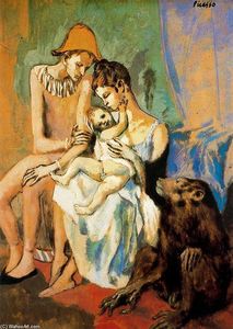 Pablo Picasso - Familia de Acróbatas con mono