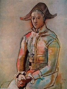 Pablo Picasso - Harlequin seated