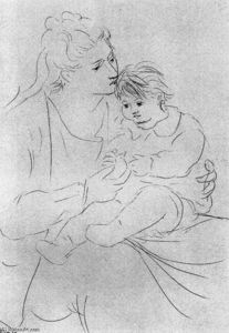 Pablo Picasso - Mother and son 1