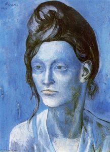 Pablo Picasso - Mujer con casco de pelos